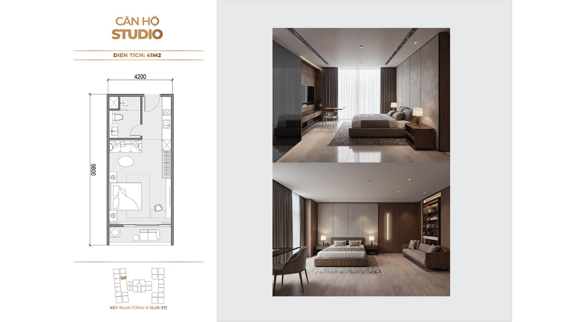 thiết kế căn hộ studio dự án Handico Sunshine Metropolis City Hà Nội