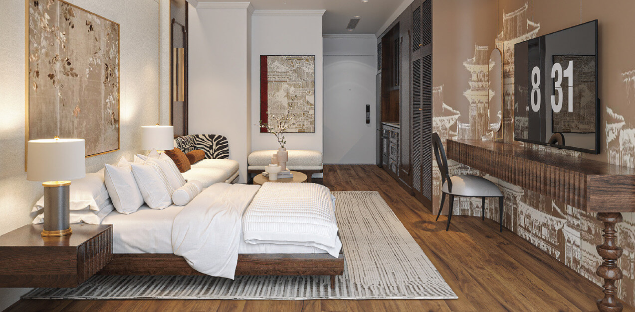 căn hộ 1 ngủ dự án Handico Sunshine Metropolis City mê linh hà nội