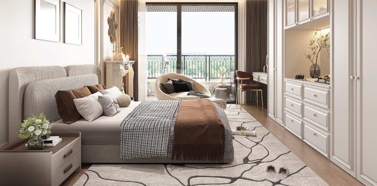 nội thất căn hộ studio dự án Handico Sunshine Metropolis City hưng yên
