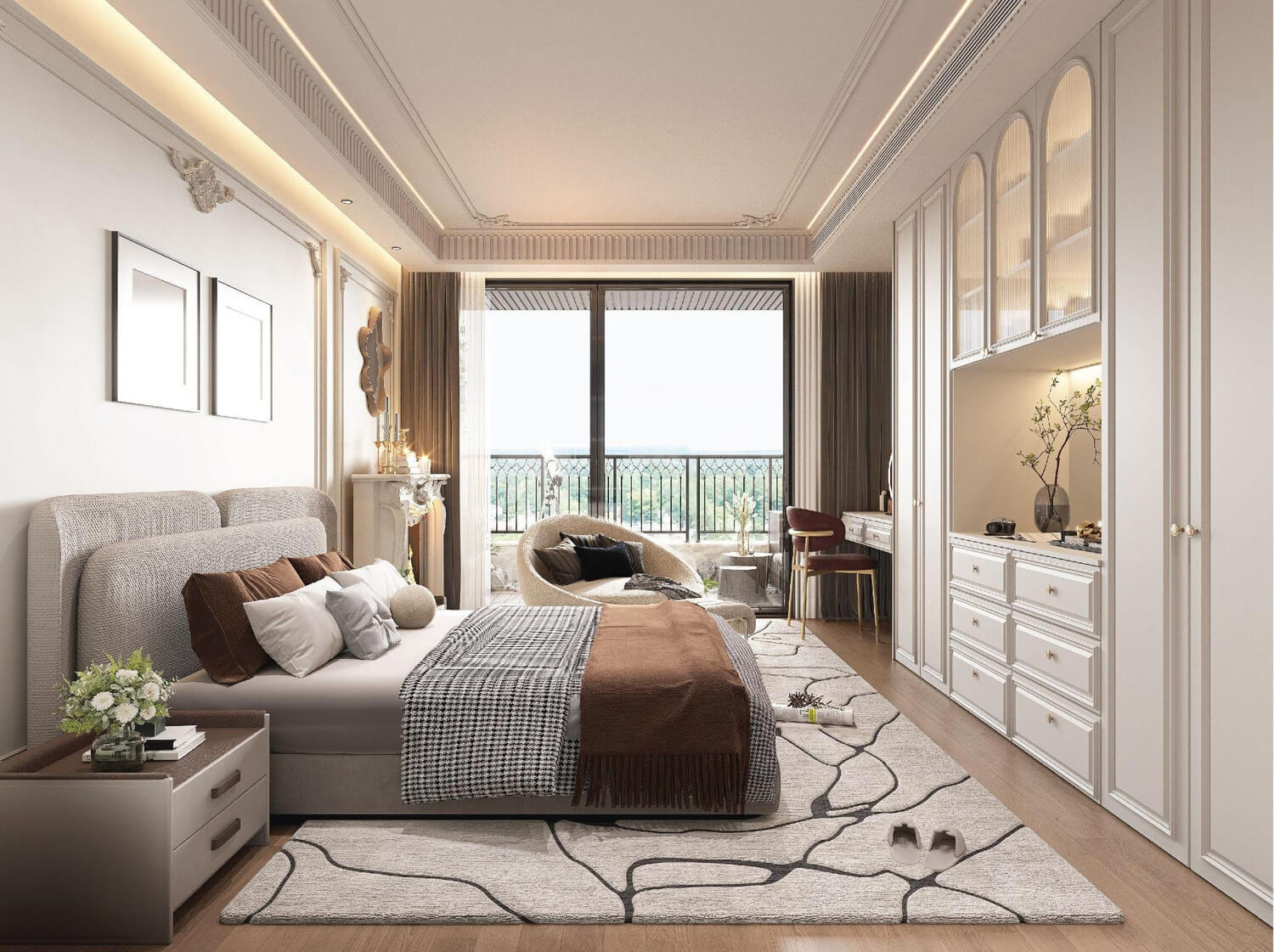 nội thất căn hộ Handico Sunshine Metropolis City hưng yên