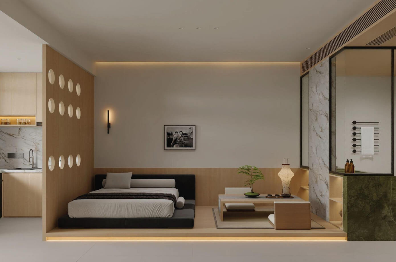 nội thất căn hộ Handico Sunshine Metropolis City hưng yên