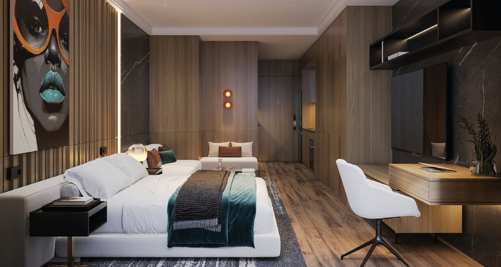 nội thất căn hộ Handico Sunshine Metropolis City hưng yên