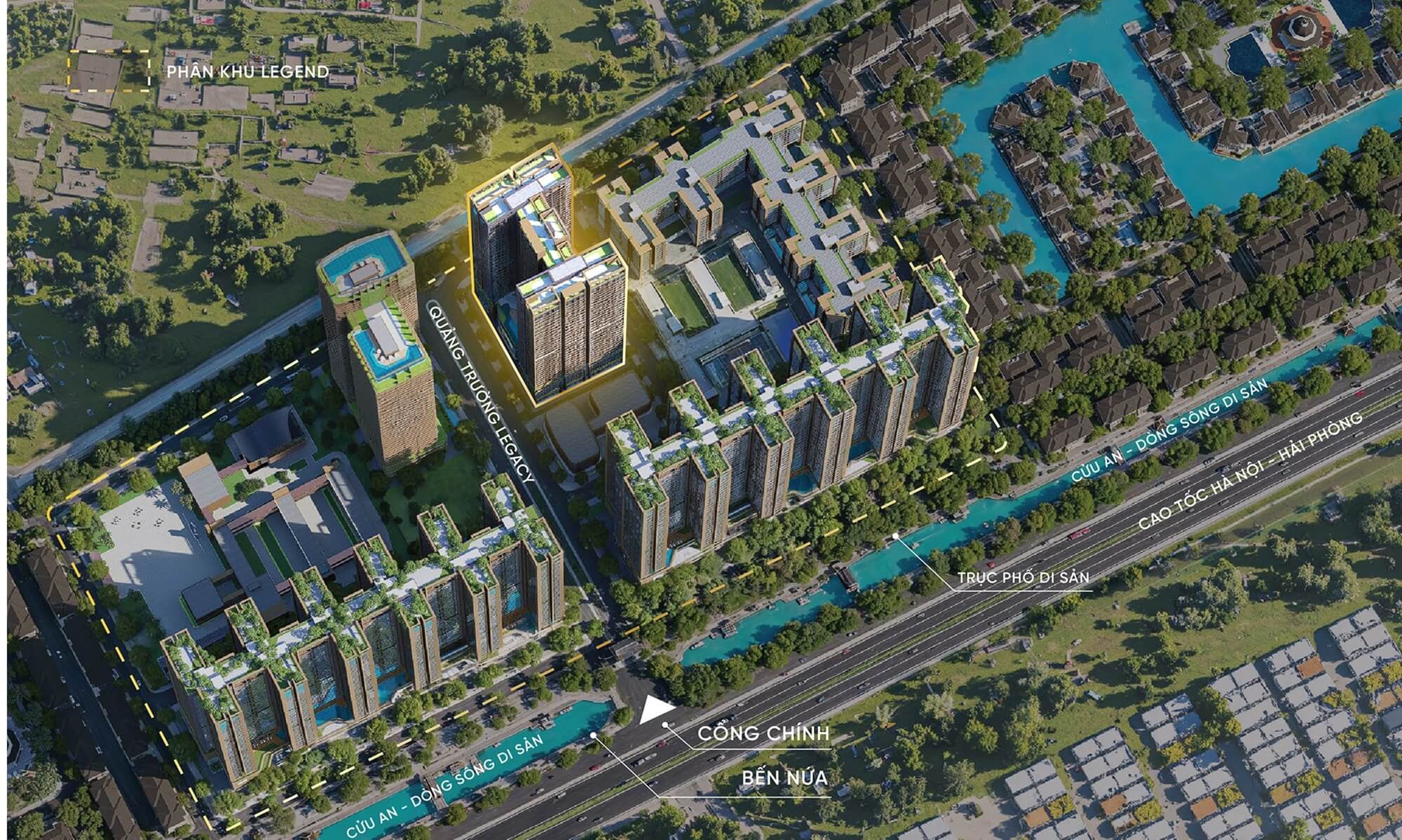 tòa s1 phân khu legend dự án Handico Sunshine Metropolis City hưng yên