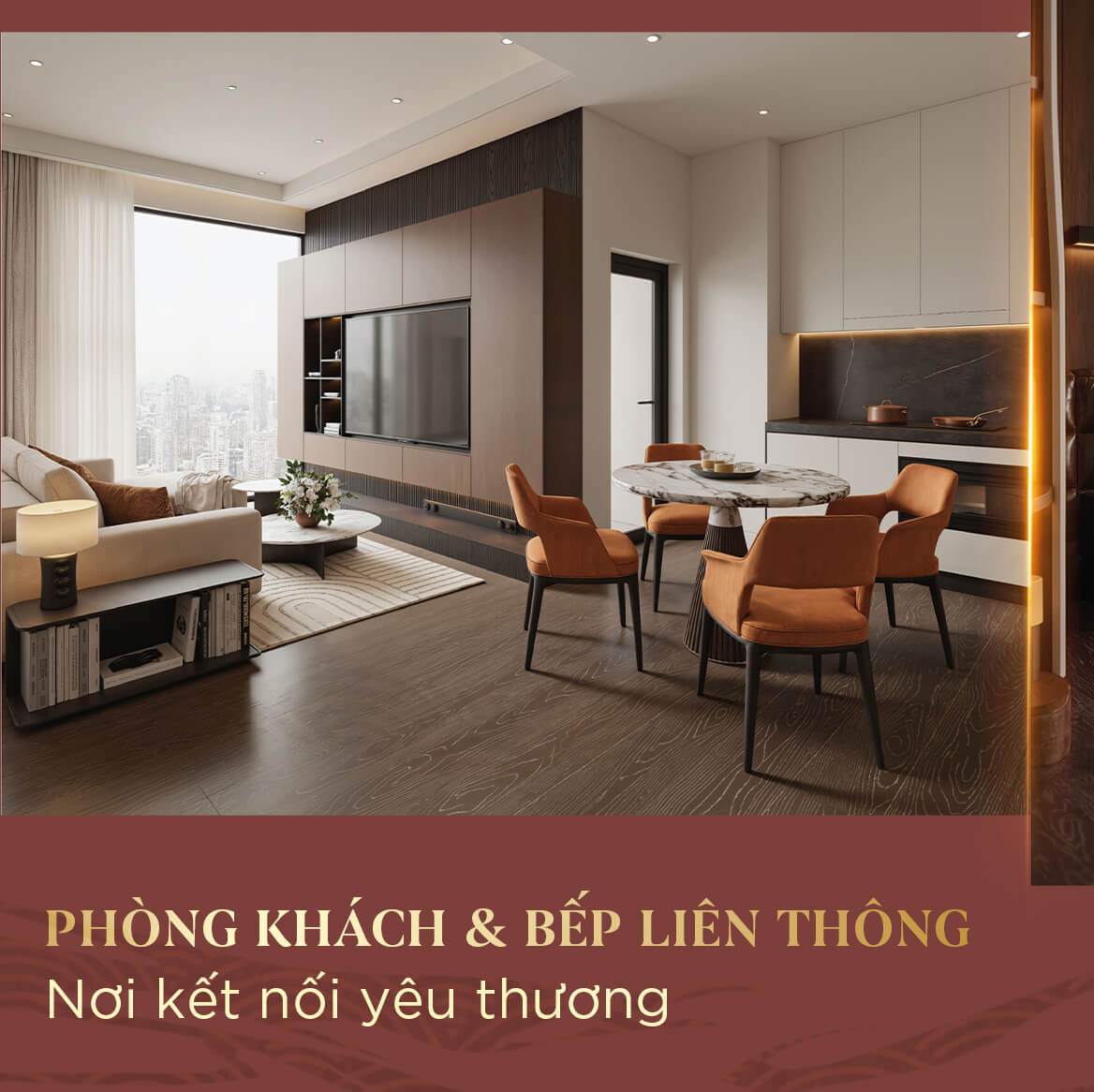 Căn hộ Flex Duo 2 phòng ngủ tại Handico Sunshine Metropolis City